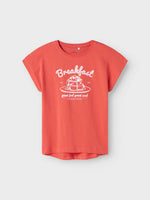NAME IT | Kid Girl Violet Short Sleeve Top