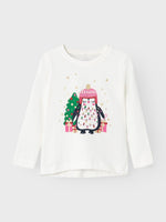 NAME IT | Mini Girl Christmas Long Sleeved Top