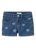 NAME IT | Kid Girl Heart Shorts