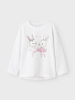 NAME IT | Mini Girl Printed Long Sleeved Top