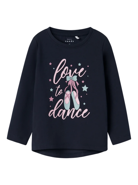 NAME IT | Mini Girl Printed Long Sleeved Top