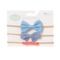 Hairbows | Blue & Coral