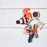 LILLIPUTIENS FARM SENSORY KEYCHAIN