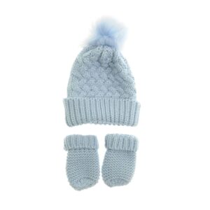 Bobble Hat & Mitten Set